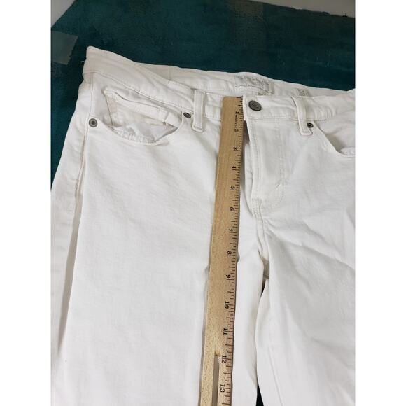 Lucky Brand Jeans Size 8 Womens Blue Stretch Pants Dark Mid Rise Sweet Bootcut - Picture 9 of 15